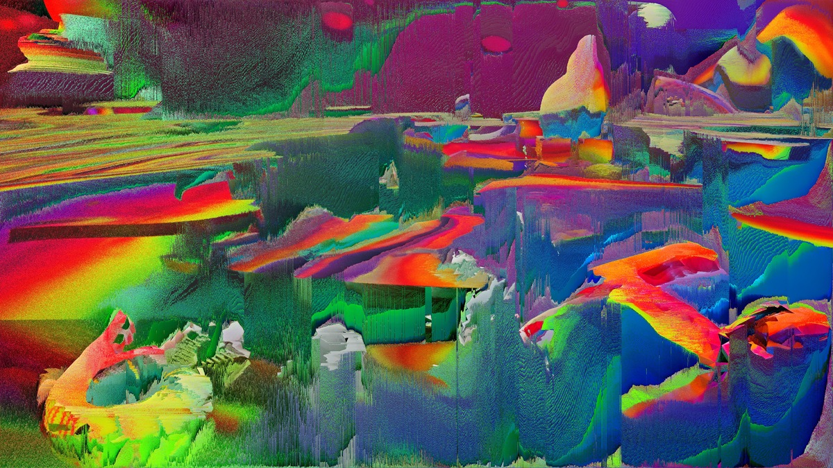 A psychedelic landscape